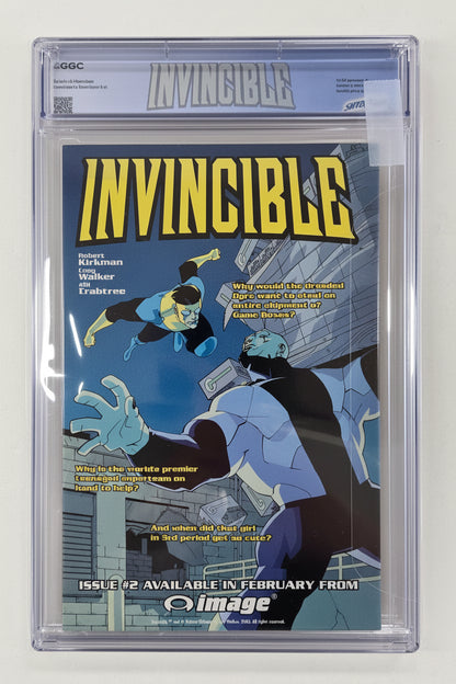 INVINCIBLE #1 CGC 9.4 1ST PRINT 2003