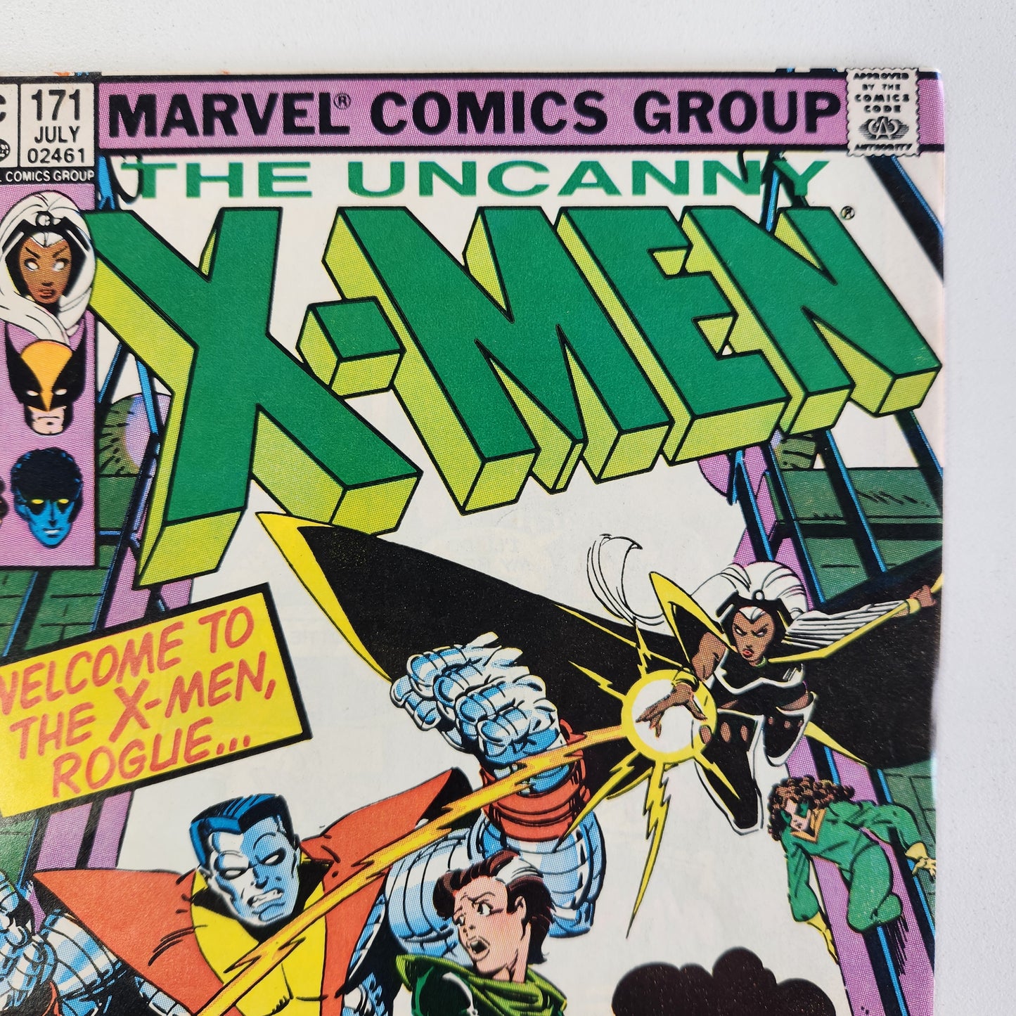 Uncanny X-Men (1980) #171 VF Rogue Joins the X-Men KEY Newsstand Edition