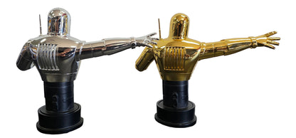 BOWEN DESIGNS THE ORIGINAL IRON MAN MINI BUST 2 PACK GOLD & CHROME