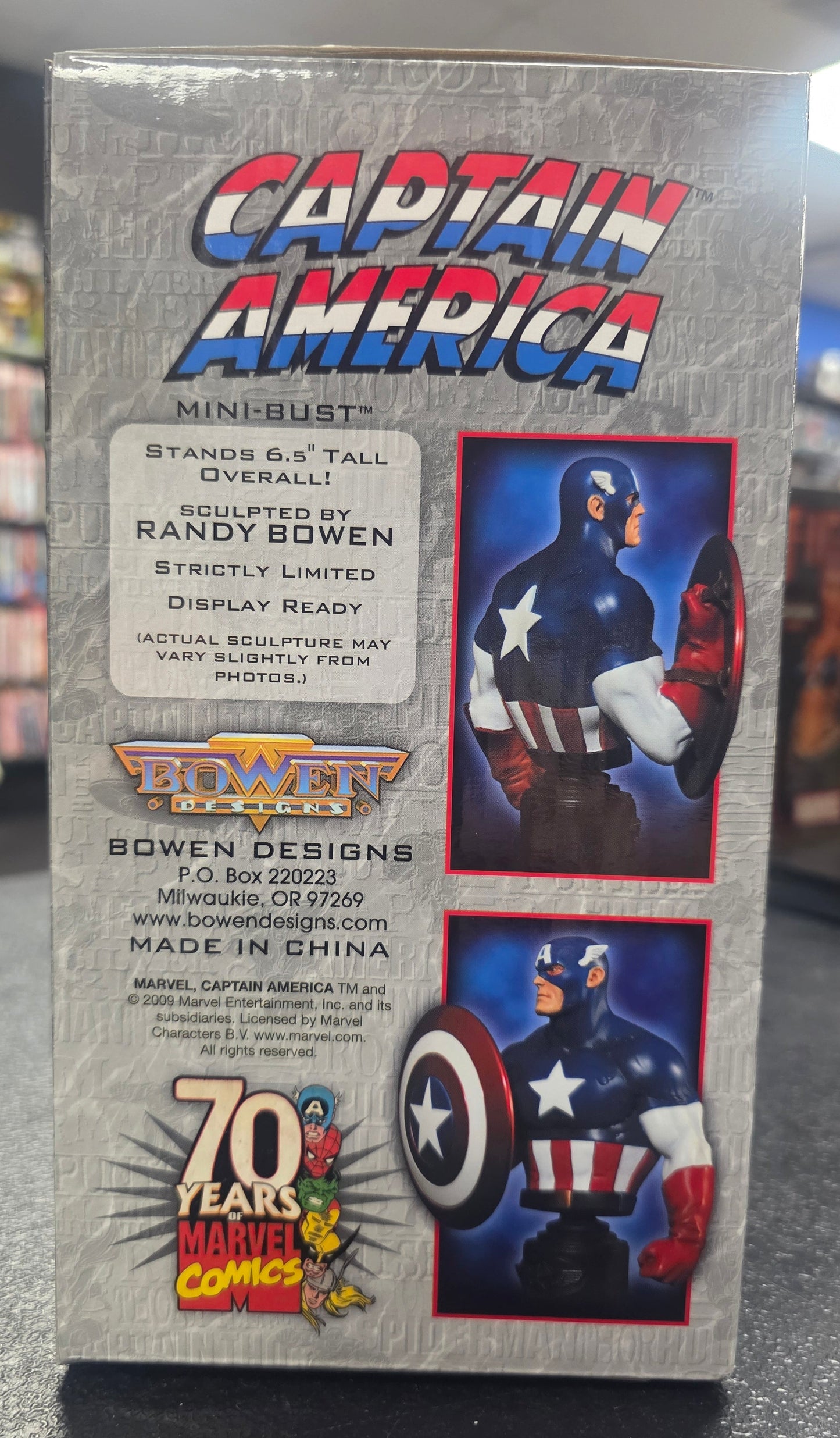 BOWEN DESIGNS CAPTAIN AMERICA MINI BUST #367/2000