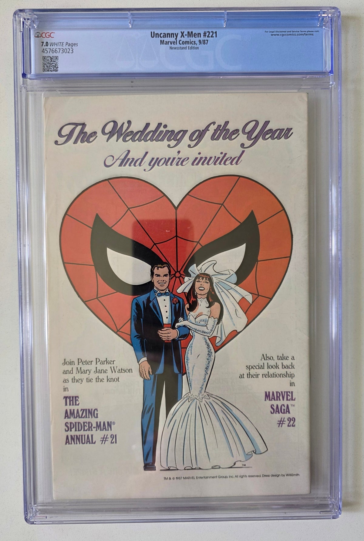 Uncanny X-Men (1963) #221 CGC 7.0 Newsstand Edition Mark Jewelers Insert 1st Appearance of Mr. Sinister