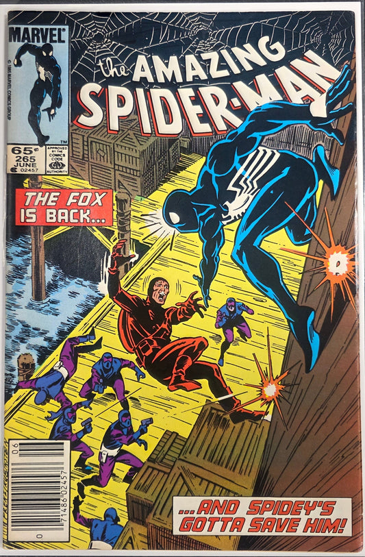 Amazing Spider-Man (1963) #265 VF- 1st Silver Sable & Wild Pack Newsstand Edition