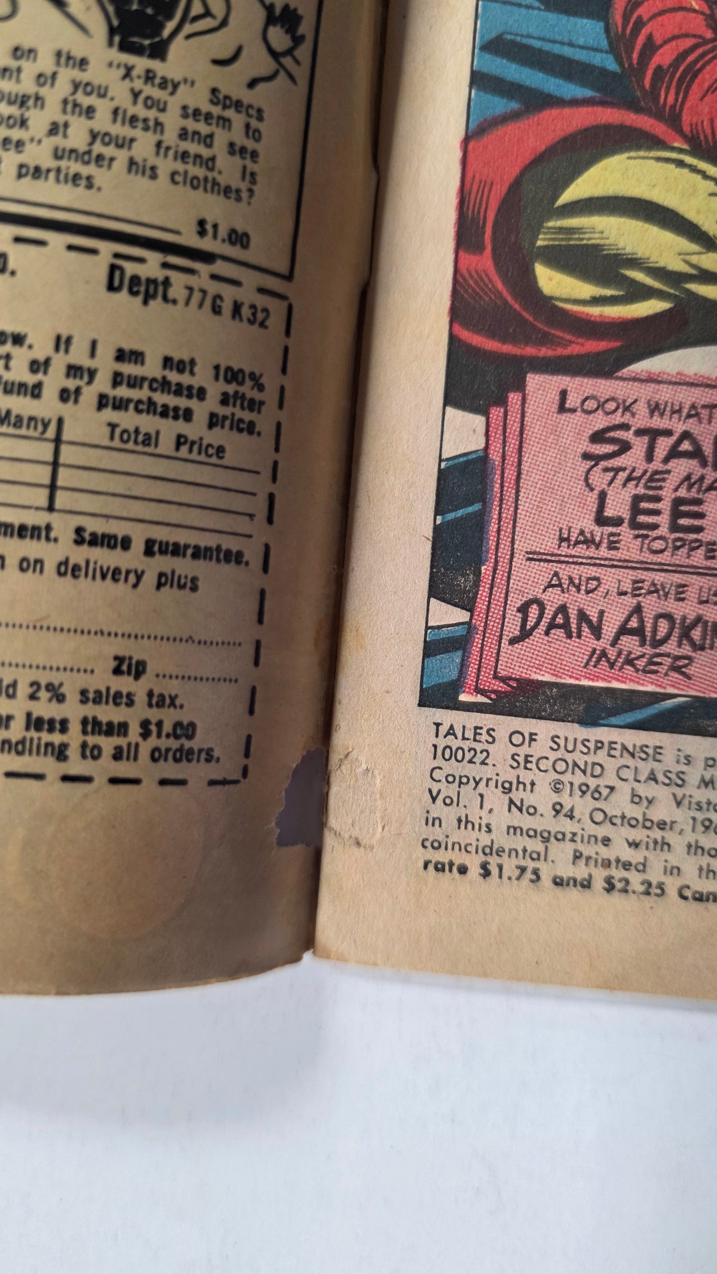 Tales of Suspense (1958) #94 VG+ (4.5) 1st full M.O.D.O.K. Comic Book