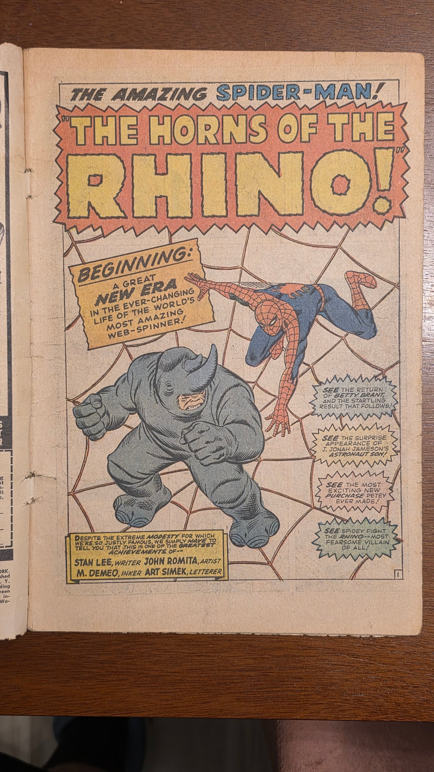 Amazing Spider-Man (1962) #041 1st Appearance of Rino