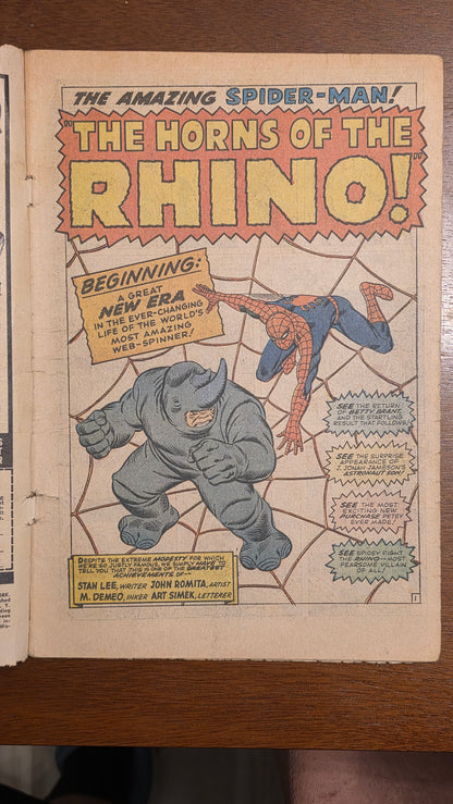 Amazing Spider-Man (1962) #041 1st Appearance of Rino