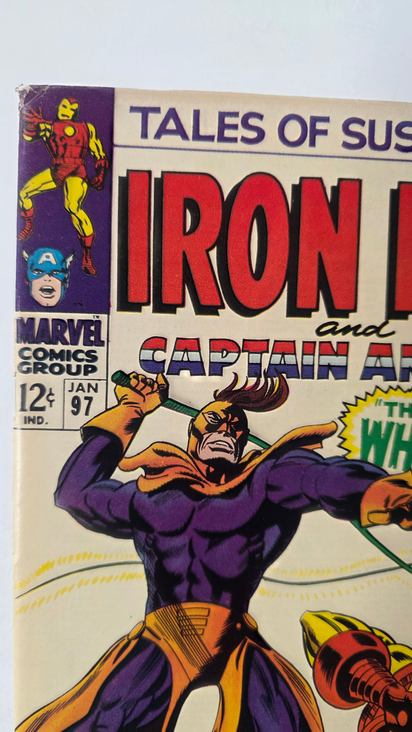 Tales of Suspense (1958) #97 FN/VF (7.0) 1st appearance of Whiplash, 1st meeting of Cap and Black Panther
