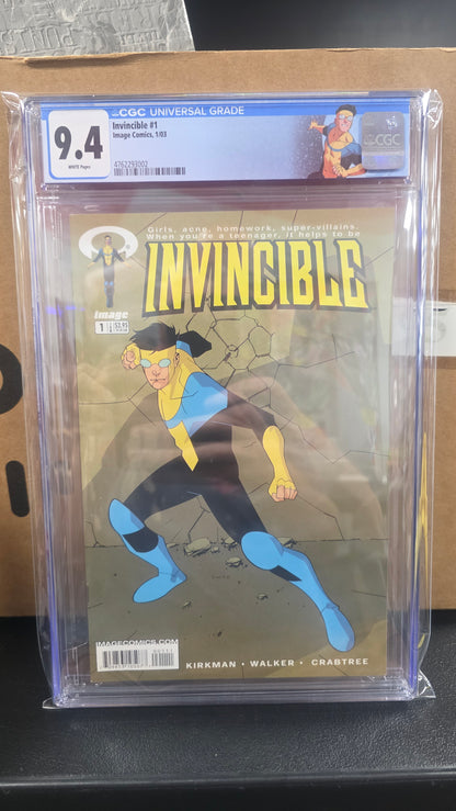 INVINCIBLE #1 CGC 9.4 1ST PRINT 2003