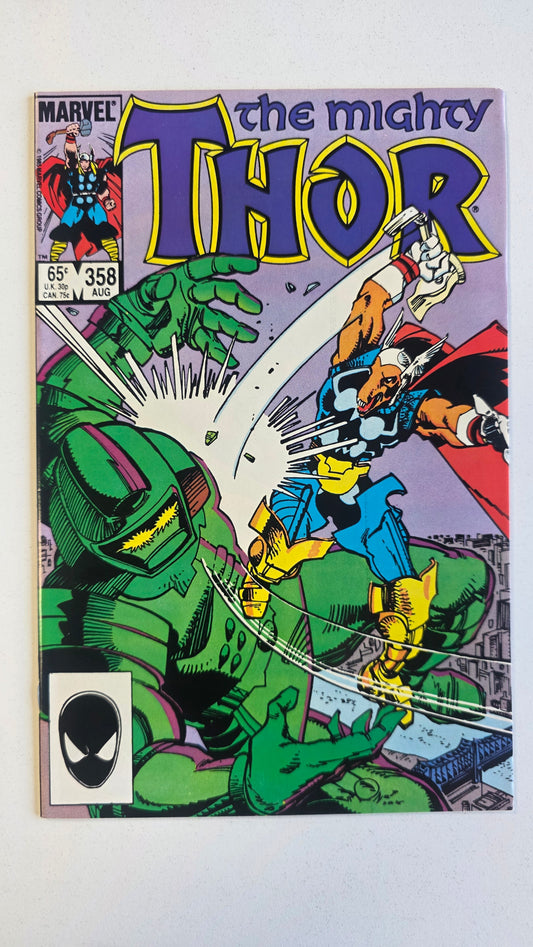 Thor (1966) #358 Beta Ray Bill Cover NM 9.4 Direct Edition