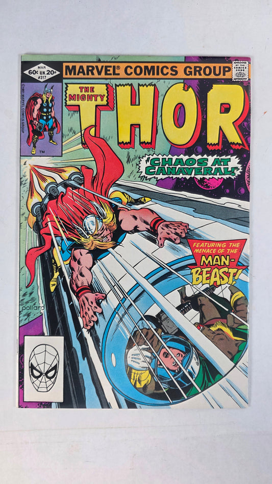 Thor (1966) #317 VF+ (8.5) Direct Edition Comic Book Man-Beast Appearance