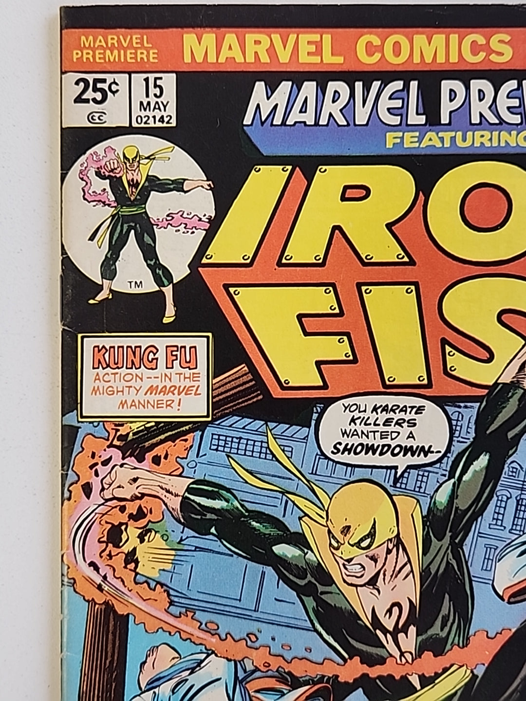 MARVEL PREMIERE (1972) #15 VG/F 1st Appearance of Iron Fist Danny Rand KEY MVS Intact