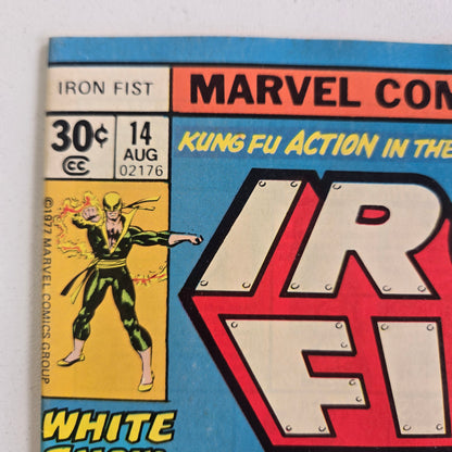Iron Fist (1975) #014 VF - 1st app. Of Sabertooth Newsstand Edition