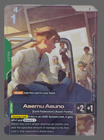 Asemu Asuno (R+) - Steel Requiem (GD03) Gundam Card Game
