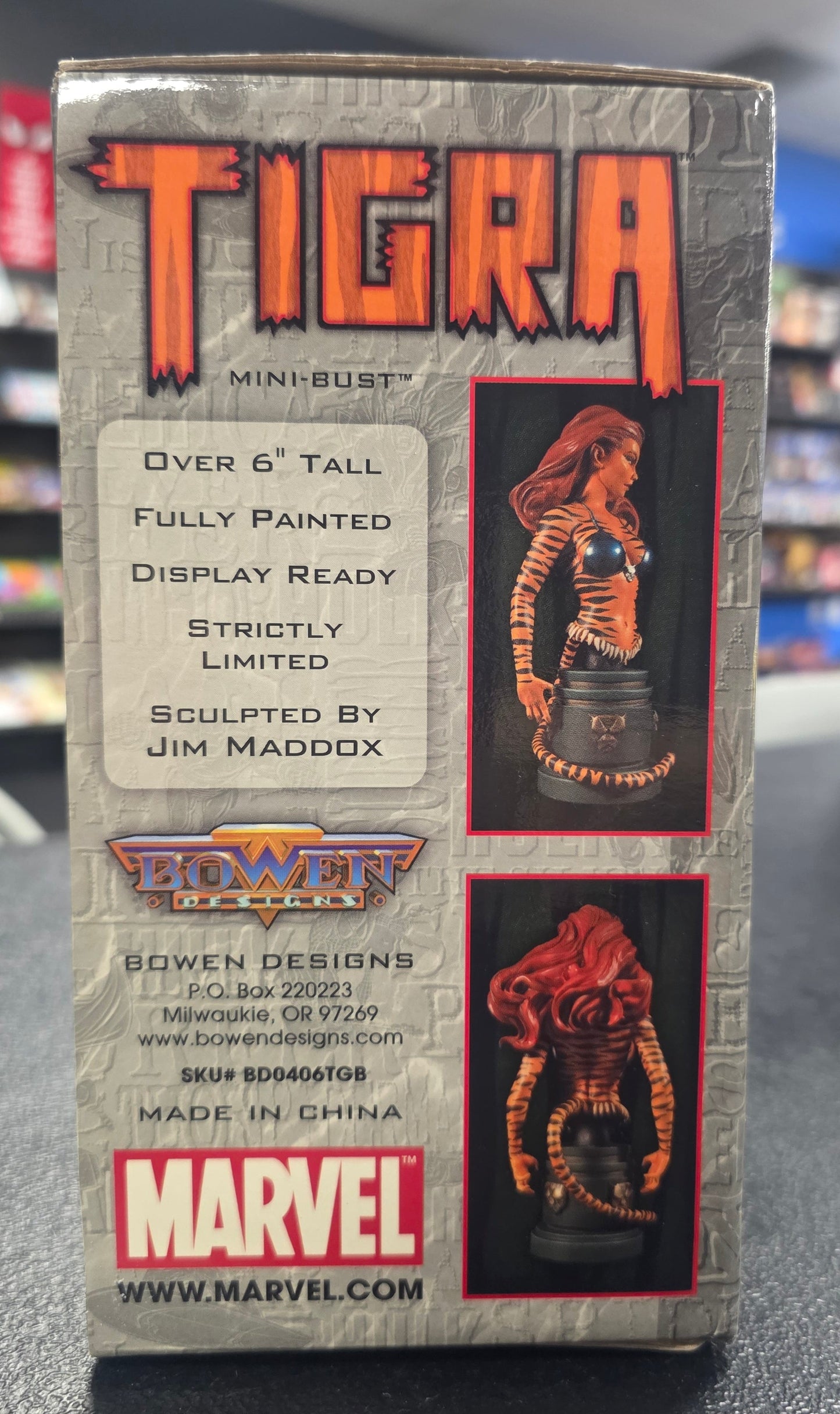 BOWEN DESIGNS TIGRA MARVEL COMICS MINI BUST #393/2500