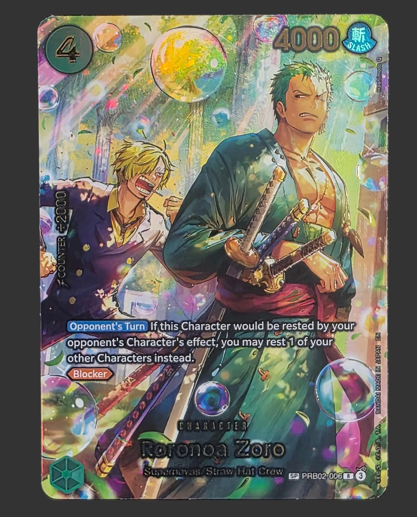 Roronoa Zoro - PRB02-006 (SP) - The Azure Sea's Seven (OP14)