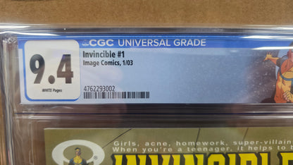 INVINCIBLE #1 CGC 9.4 1ST PRINT 2003