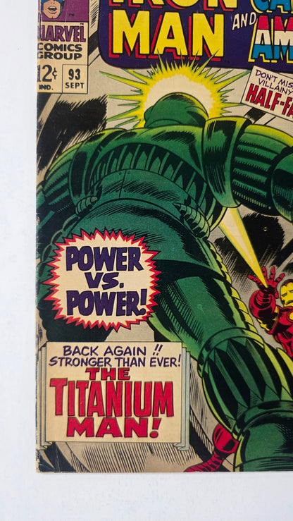 Tales of Suspense (1958) #93 FN/VF (7.0) M.O.D.O.K. cameo Comic Book