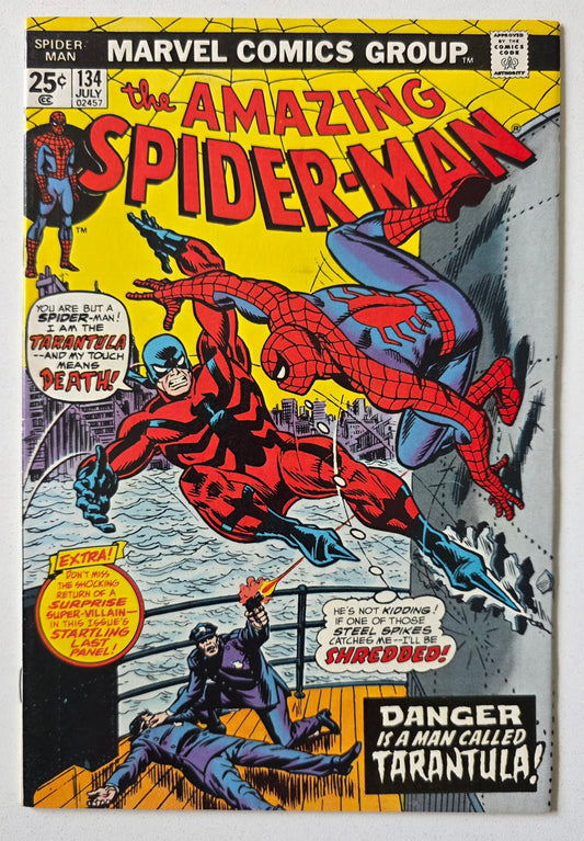 Amazing Spider-Man (1963) #134 - "Death is a Man Named...Tarantula!" 1st Appearance of Tarantula