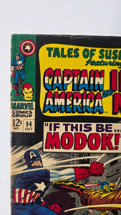 Tales of Suspense (1958) #94 VG+ (4.5) 1st full M.O.D.O.K. Comic Book