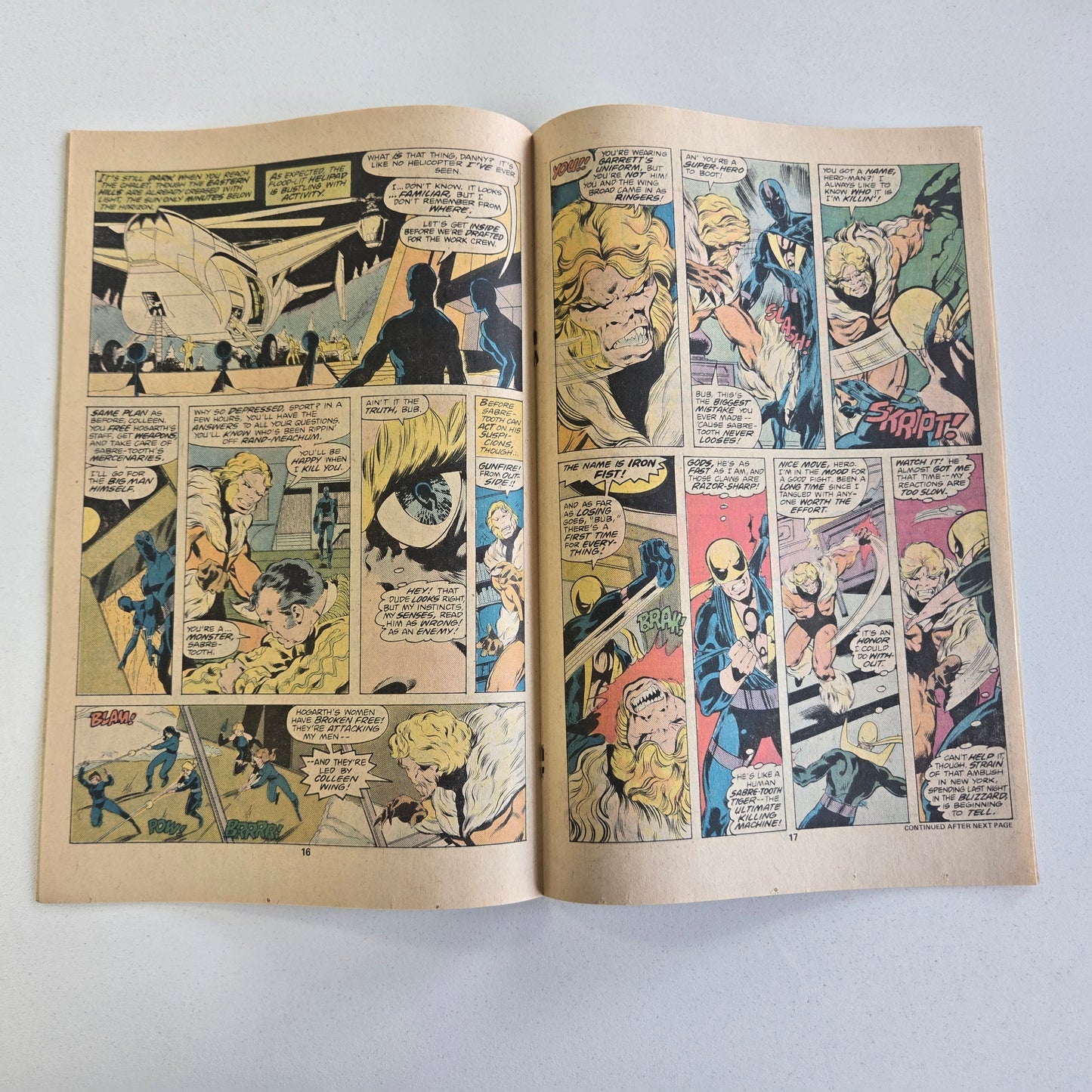 Iron Fist (1975) #014 VF - 1st app. Of Sabertooth Newsstand Edition