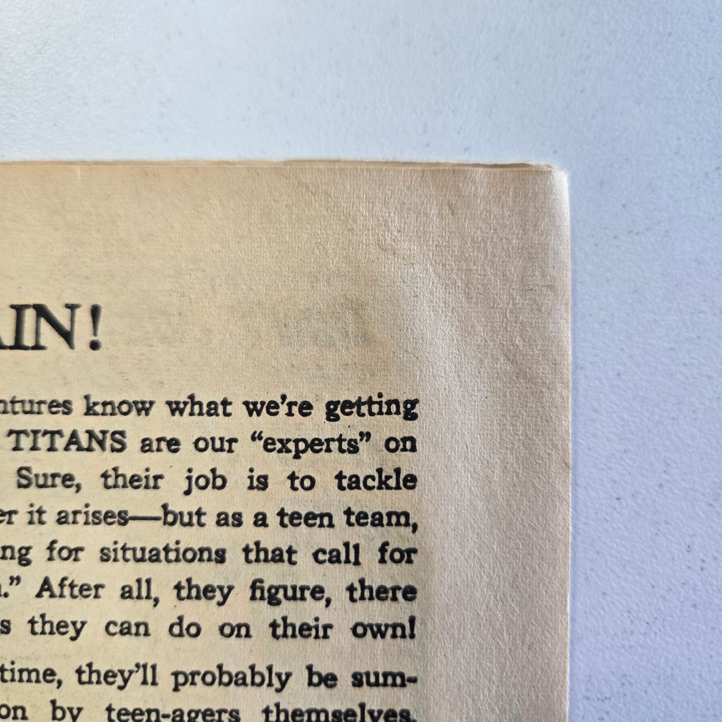 TEEN TITANS (1966) #01 FN+