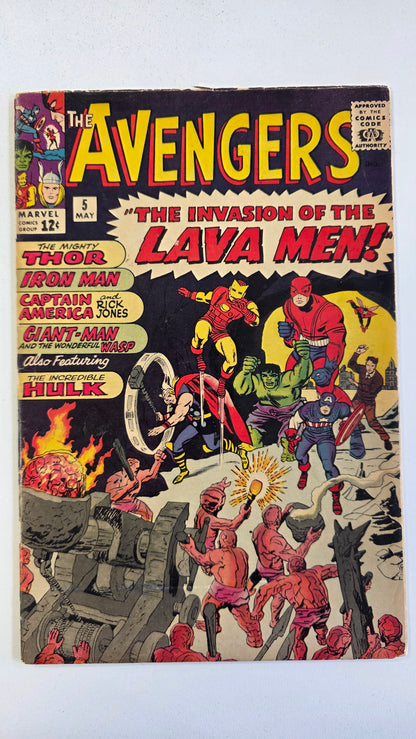Avengers (1963) #05 The Invasion of the Lava Men!