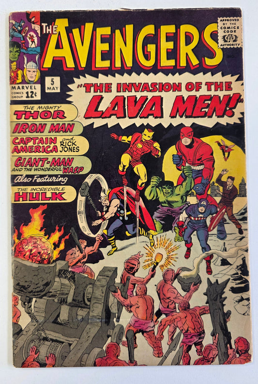 Avengers (1963) #05 "The Invasion of the Lava Men!"
