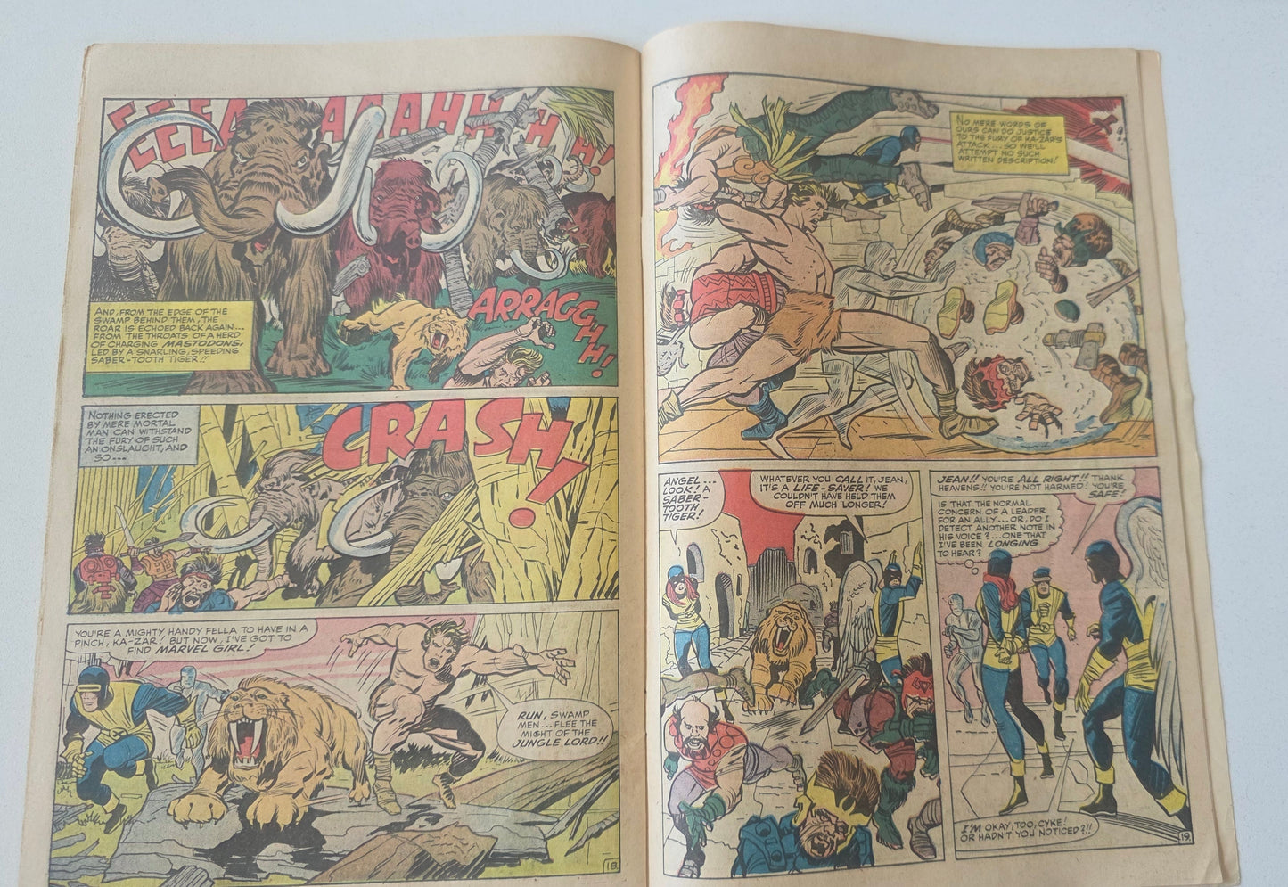 Uncanny X-Men (1963) #10 "The Coming of...Ka-Zar!" 1st Ka-Zar and Zabu in Silver Age, Intro of Savage Land