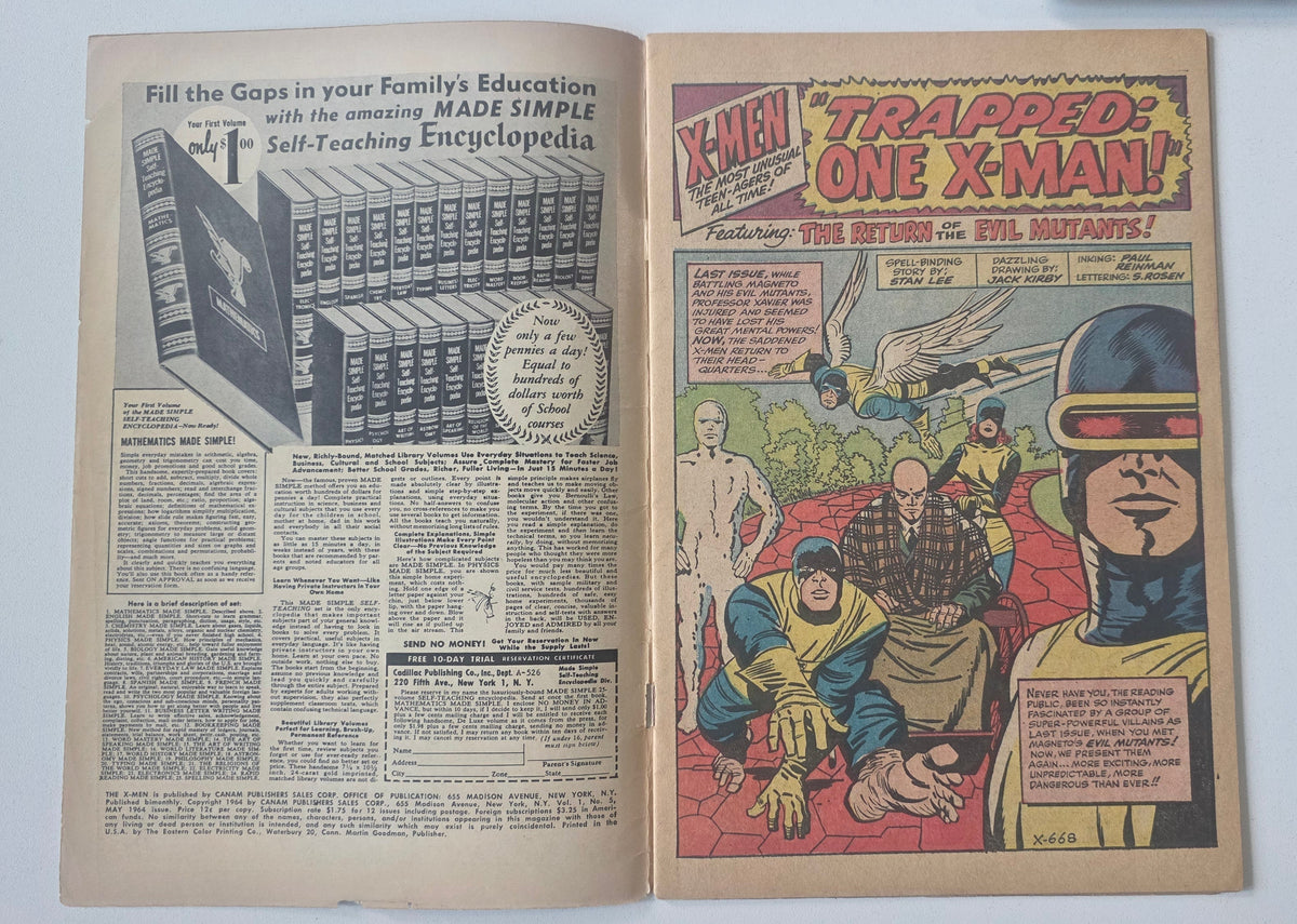 Uncanny X-Men (1963) #05 "Trapped: One X-Man!" 1st Appearance of Astroid M