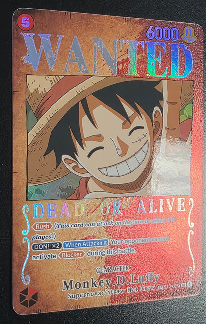 Monkey.D.Luffy (Wanted Poster) - Pillars of Strength (OP03)