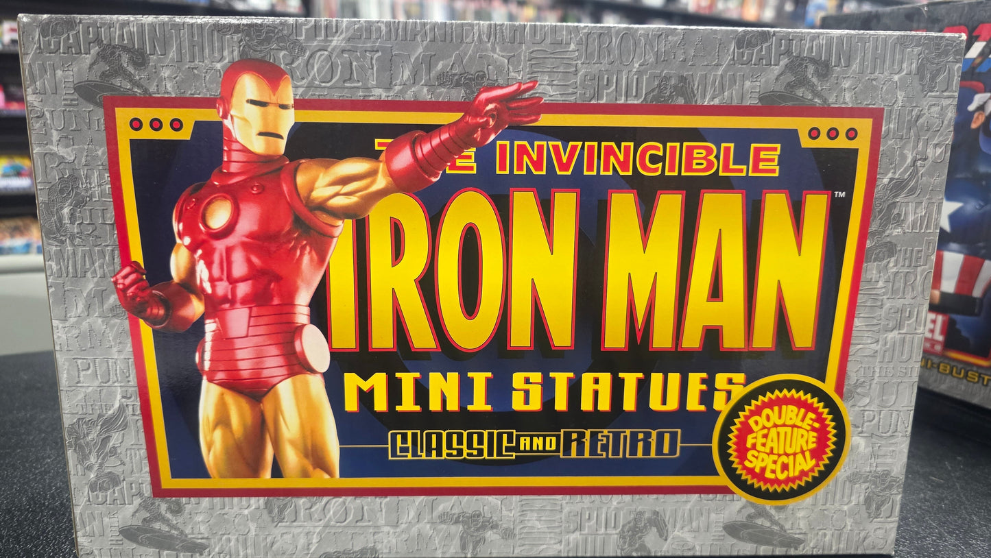 BOWEN DESIGNS IRON MAN MINI STATUE CLASSIC & RETRO 2-PACK #903/5000