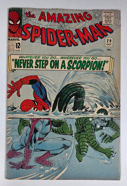 Amazing Spider-Man (1962) #29 "Never Step on a Scorpion!" 2nd Appearance of Scorpion Mac Gargan