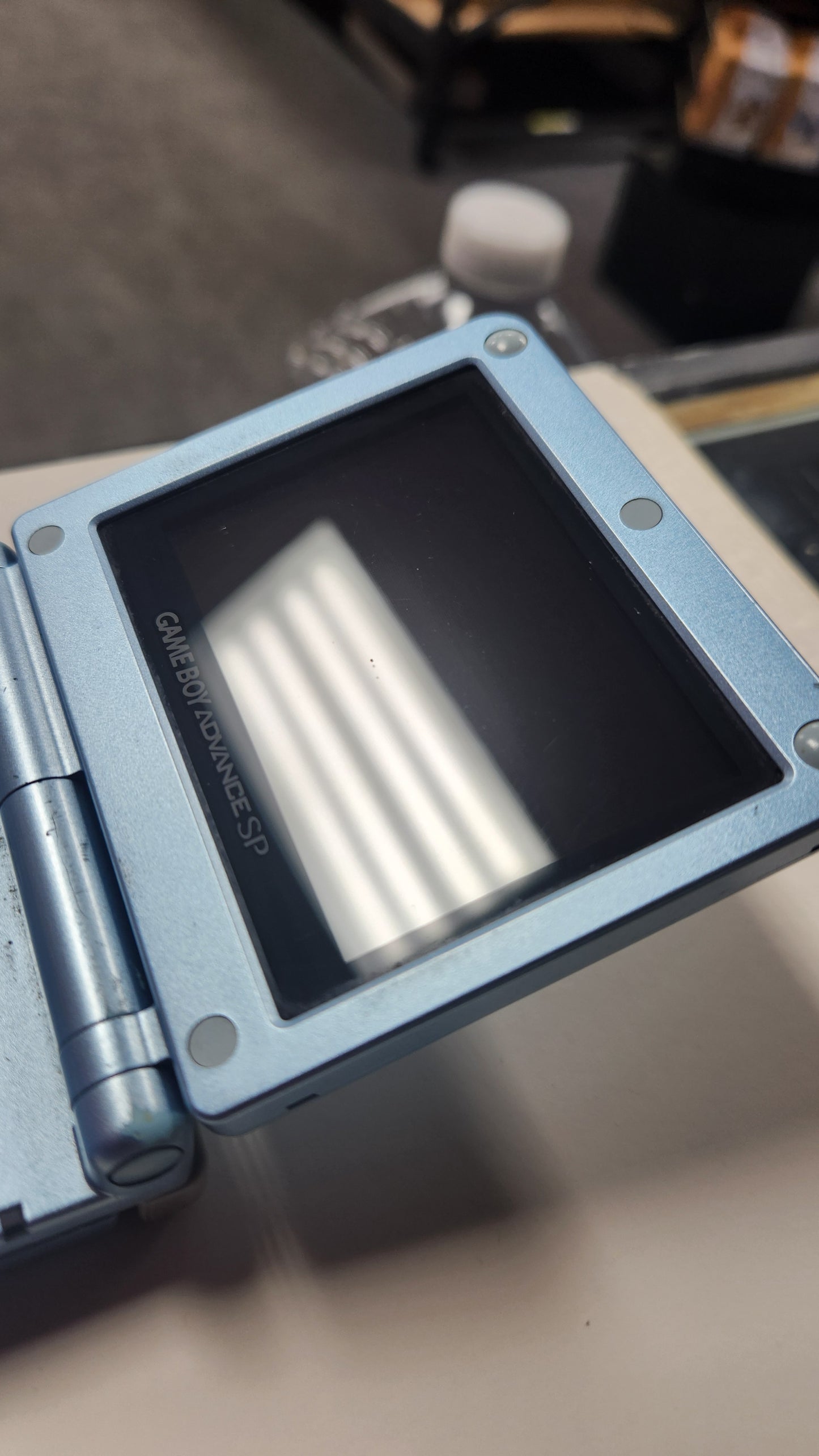 GAMEBOY ADVANCE SP PEARL BLUE AGS-101