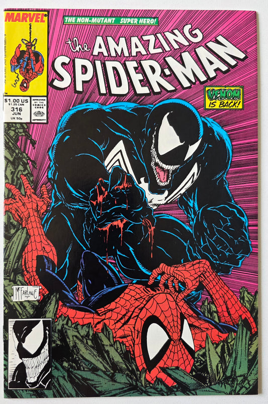 Amazing Spider-Man (1963) #316 - "Dead Meat!" 1st Full Venom Cover Appearance, 3rd Appearance Overall