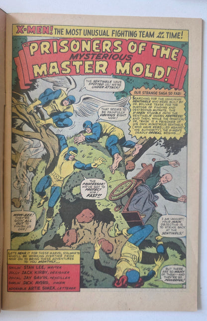 Uncanny X-Men (1963) #15 "Prisoners of the Mysterious Master Mold" 1st Appearance of Master Mold, Origin of Beast, 2nd Sentinels