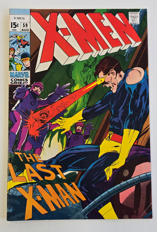X-MEN (1963) #059 FN+ Neal Adams Art