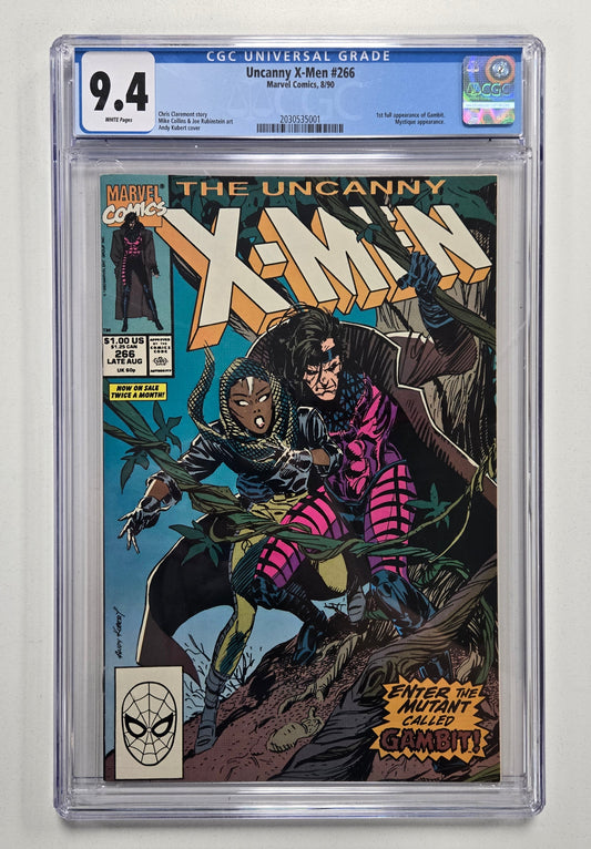 Uncanny X-Men #266 9.4 CGC - Key - 1st Appearance of Gambit