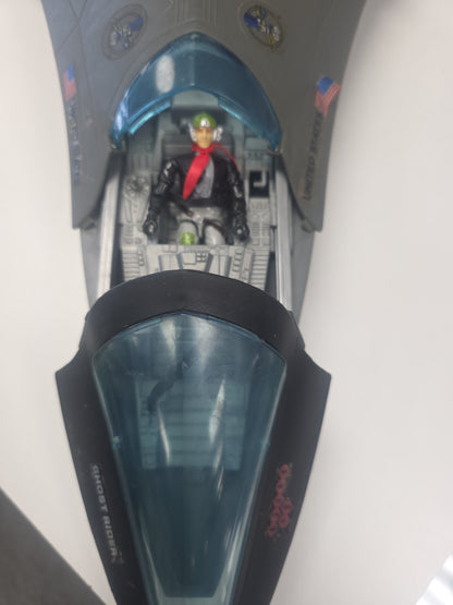GI JOE VINTAGE 1988 X-19 FIGHTER W/ GHOSTRIDER
