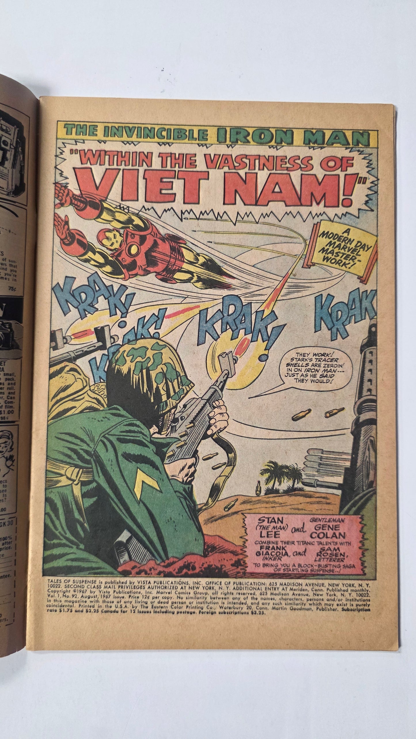 Tales of Suspense (1958) #92 FN- (5.5) Comic Book