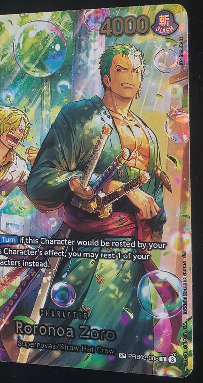 Roronoa Zoro - PRB02-006 (SP) - The Azure Sea's Seven (OP14)
