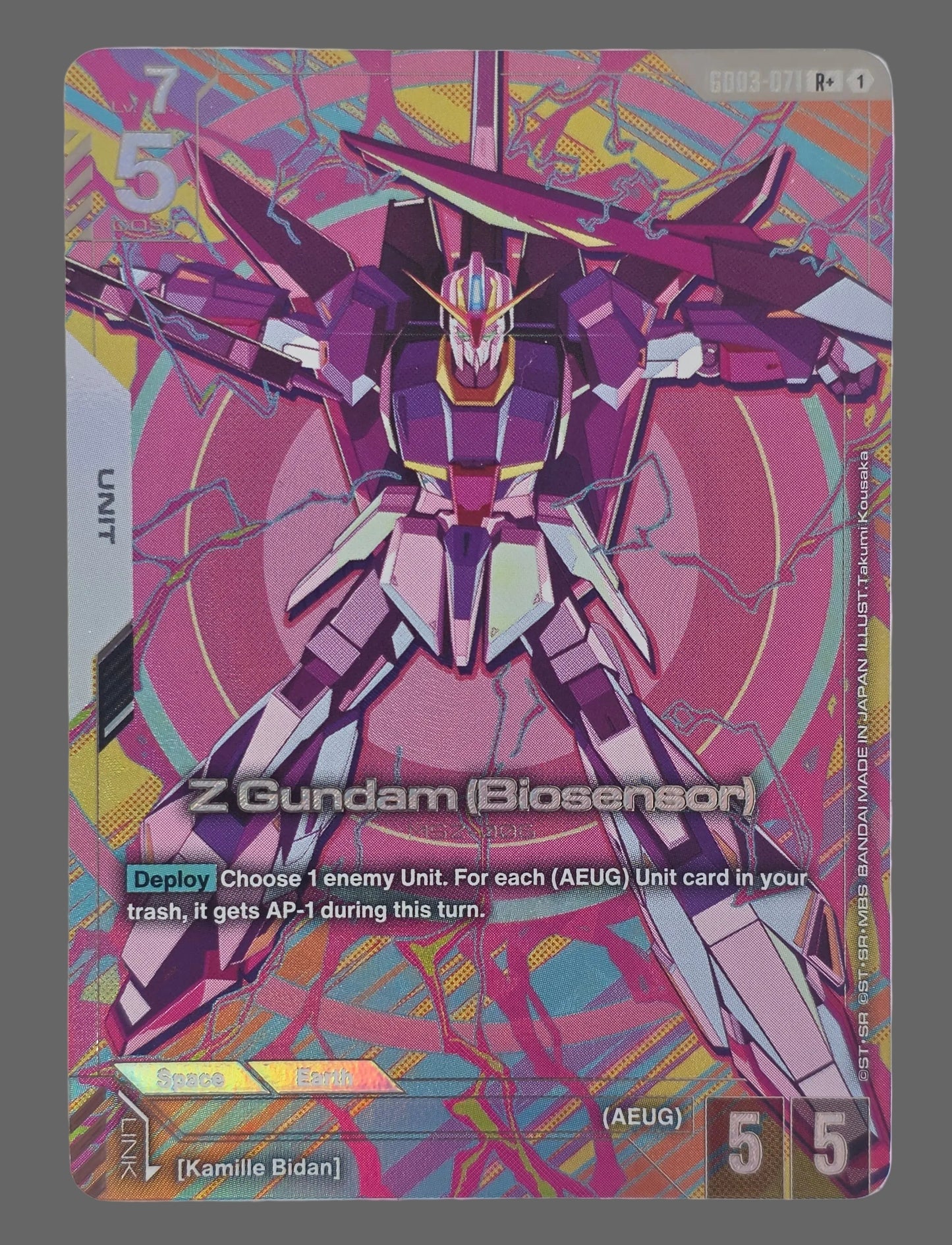 Z Gundam (Biosensor) (R+) - Steel Requiem (GD03) Gundam Card Game