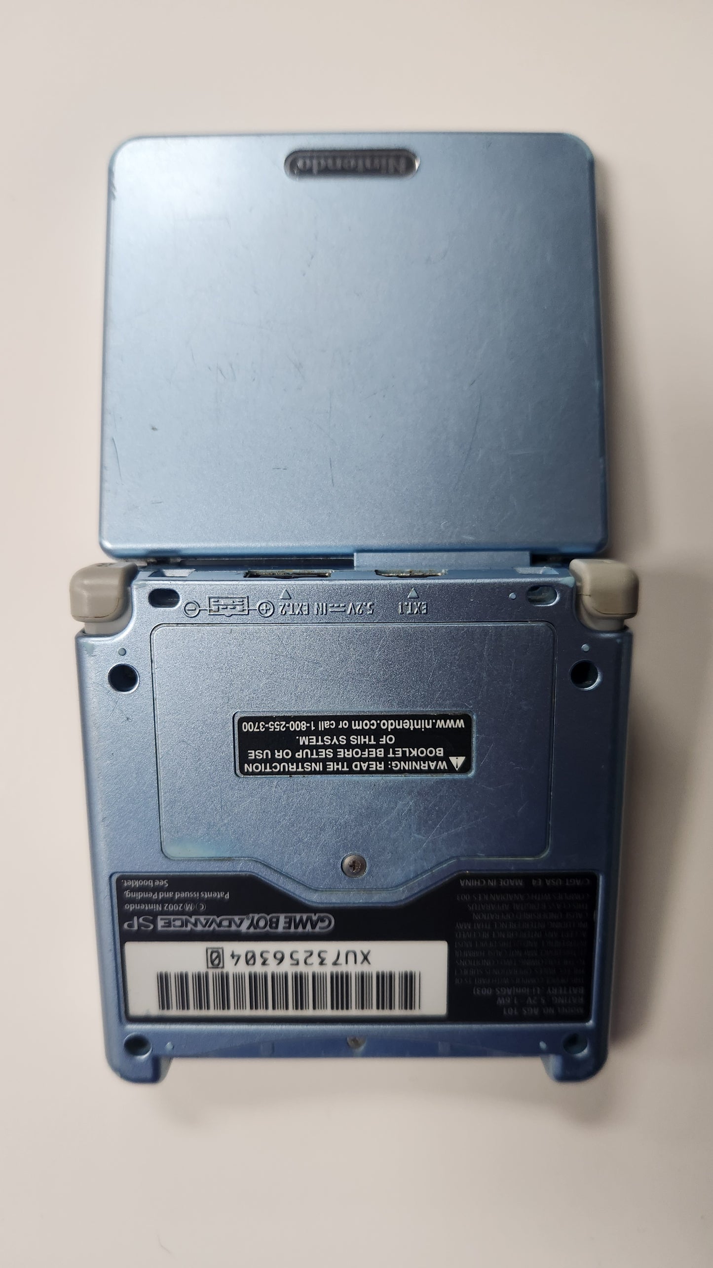 GAMEBOY ADVANCE SP PEARL BLUE AGS-101