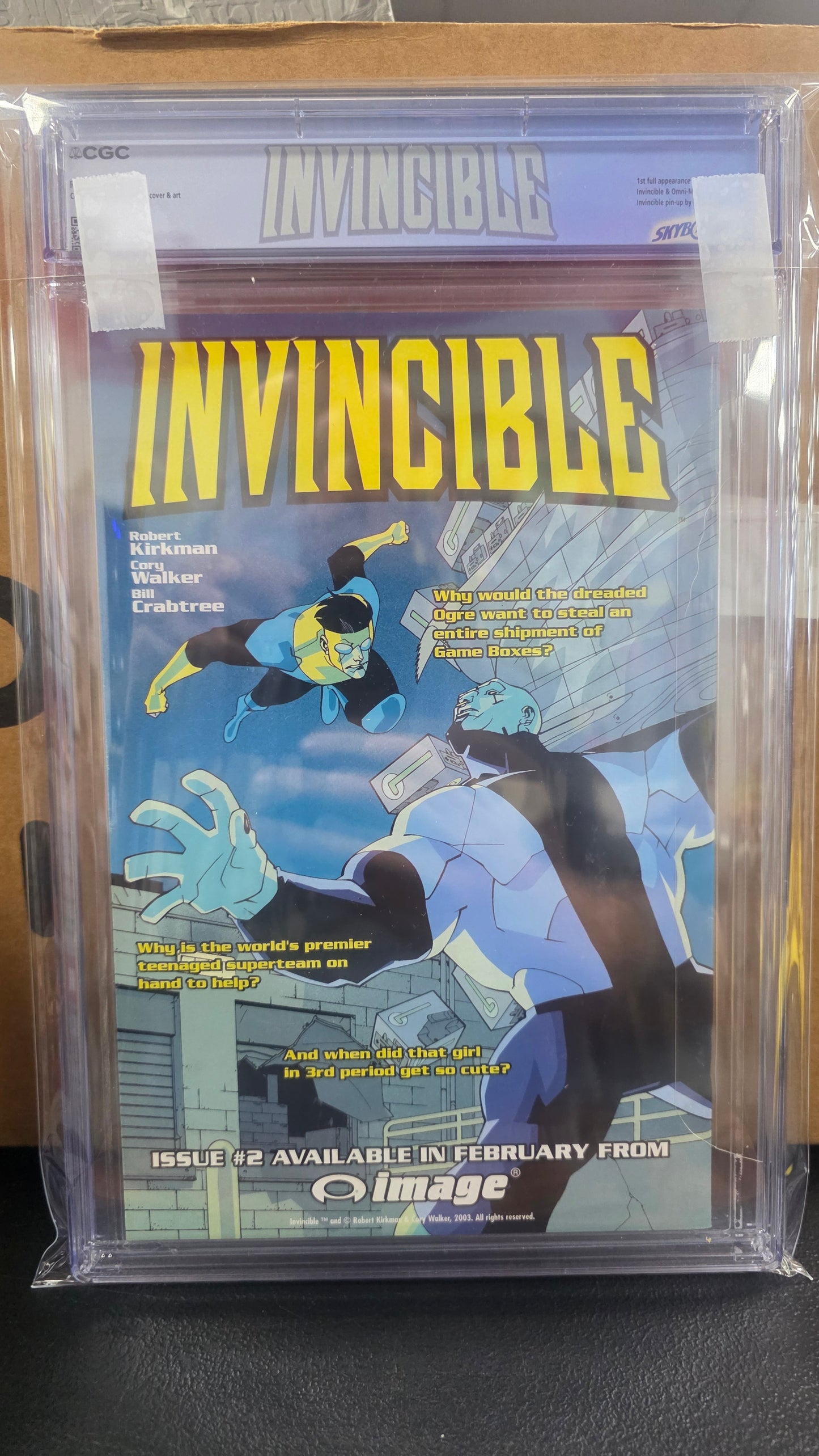 INVINCIBLE #1 CGC 9.4 1ST PRINT 2003