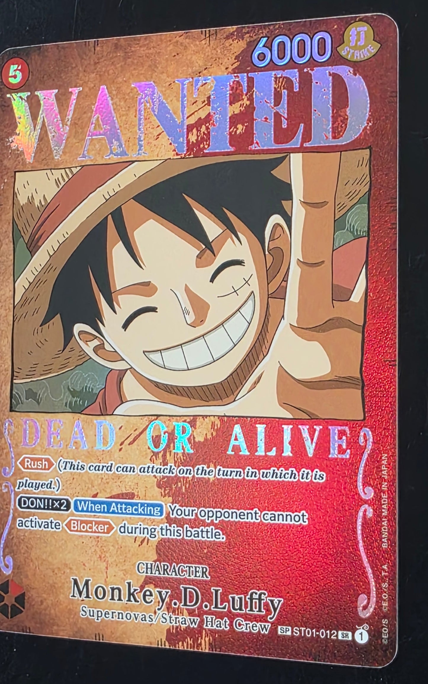 Monkey.D.Luffy (Wanted Poster) - Pillars of Strength (OP03)