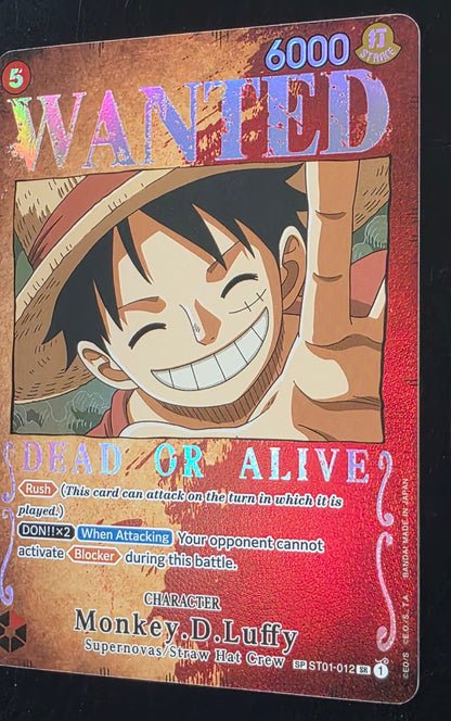 Monkey.D.Luffy (Wanted Poster) - Pillars of Strength (OP03)