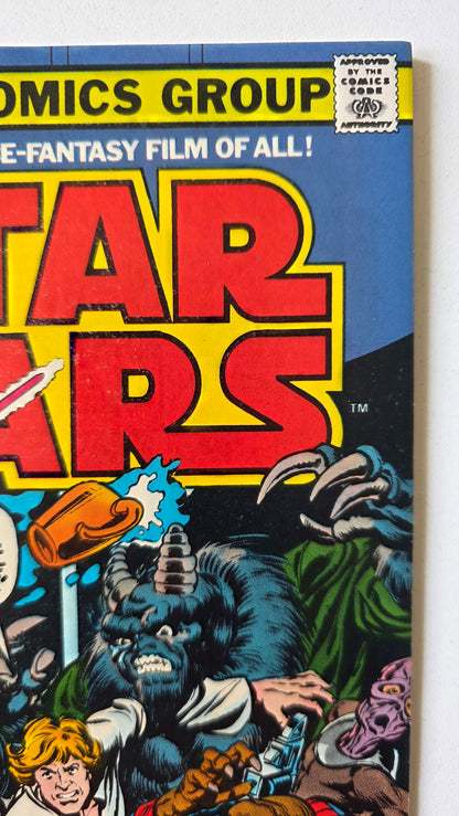 Star Wars (1977) #02 - "Six Against the Galaxy" 1st Appearance of Han Solo, Chewbacca, Obi Wan Kenobi Newsstand Edition