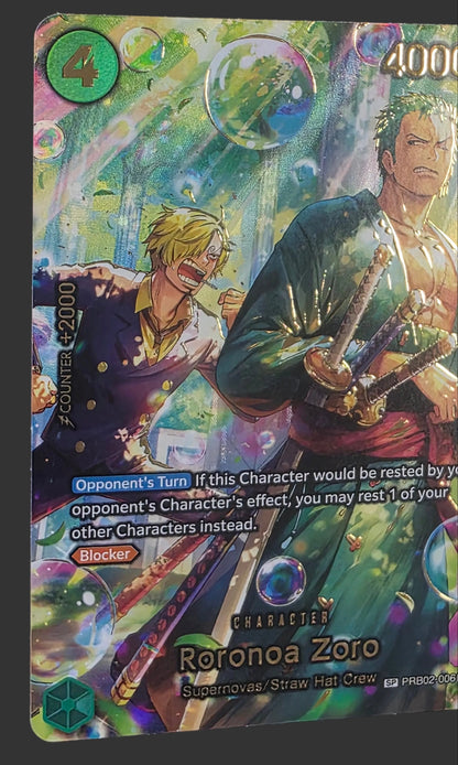 Roronoa Zoro - PRB02-006 (SP) - The Azure Sea's Seven (OP14)