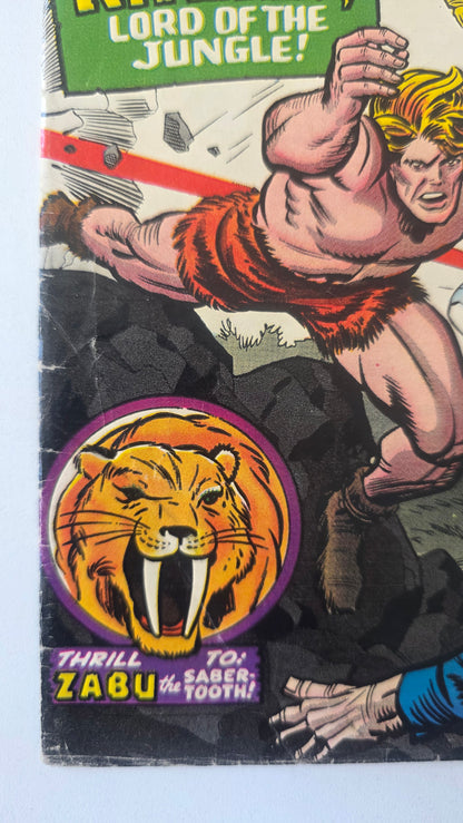 Uncanny X-Men (1963) #10 "The Coming of...Ka-Zar!" 1st Ka-Zar and Zabu in Silver Age, Intro of Savage Land