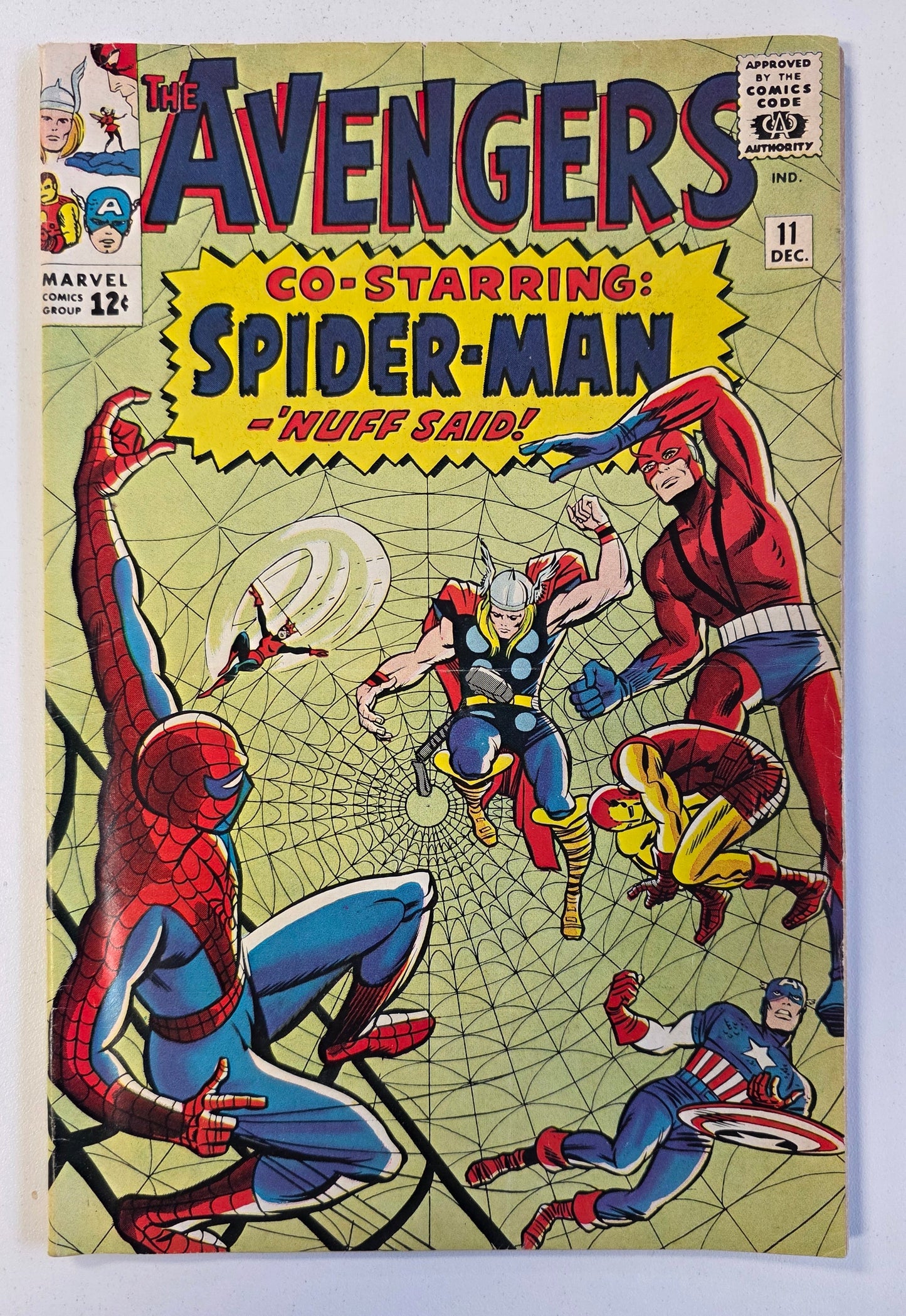 Avengers (1963) #11 "The Mighty Avengers Meet Spider-Man" 2nd appearance of Kang