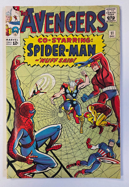 Avengers (1963) #11 "The Mighty Avengers Meet Spider-Man" 2nd appearance of Kang