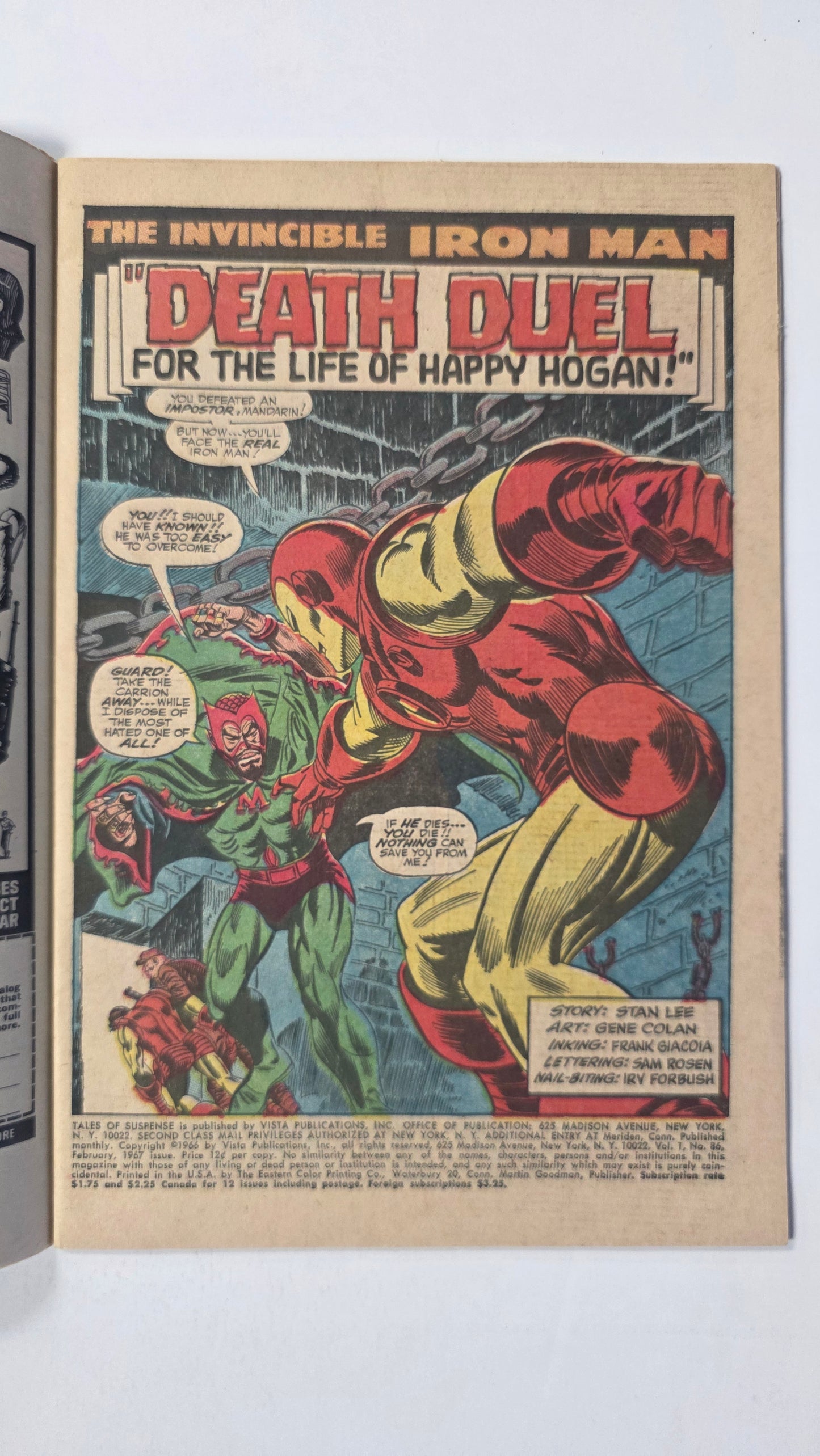 Tales of Suspense (1958) #86 FN